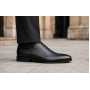 Pantofi barbati eleganti din piele naturala de culoare neagra - GKR200N